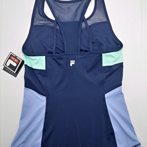 Fila Sport Women L XL Mesh Color Block Tank - Picture 4 of 7